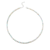 Colleen Lopez Sterling Silver Opal Tennis Necklace, 18"